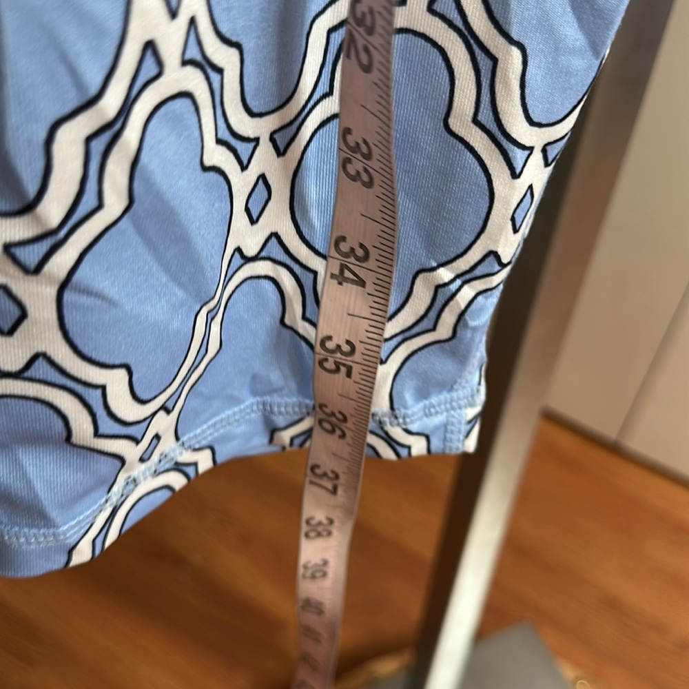 Crown and ivy Elegant Light Blue Patterned athletic leggins - Picture 8 of 8